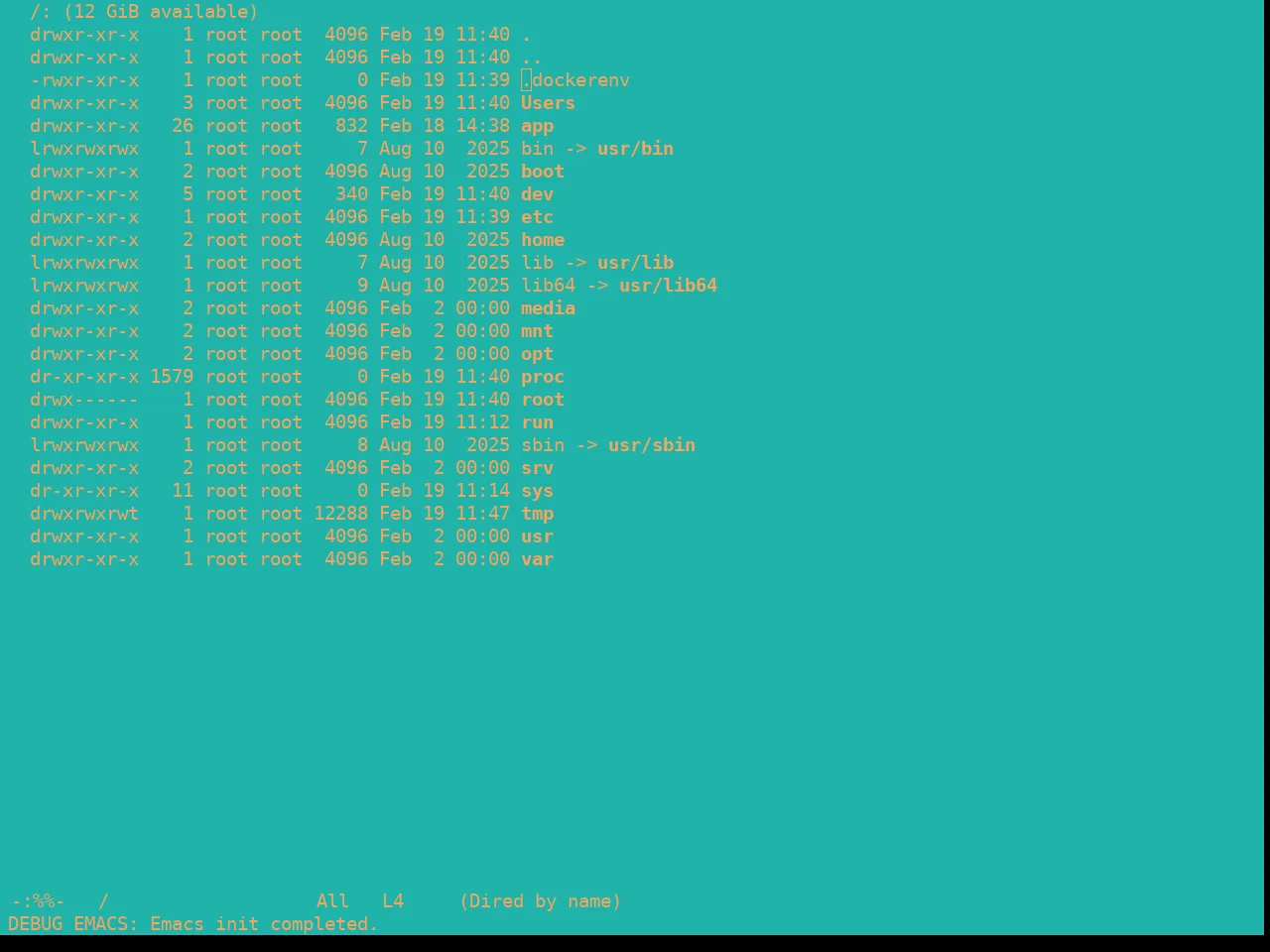 Real Mono Sea Theme in dired