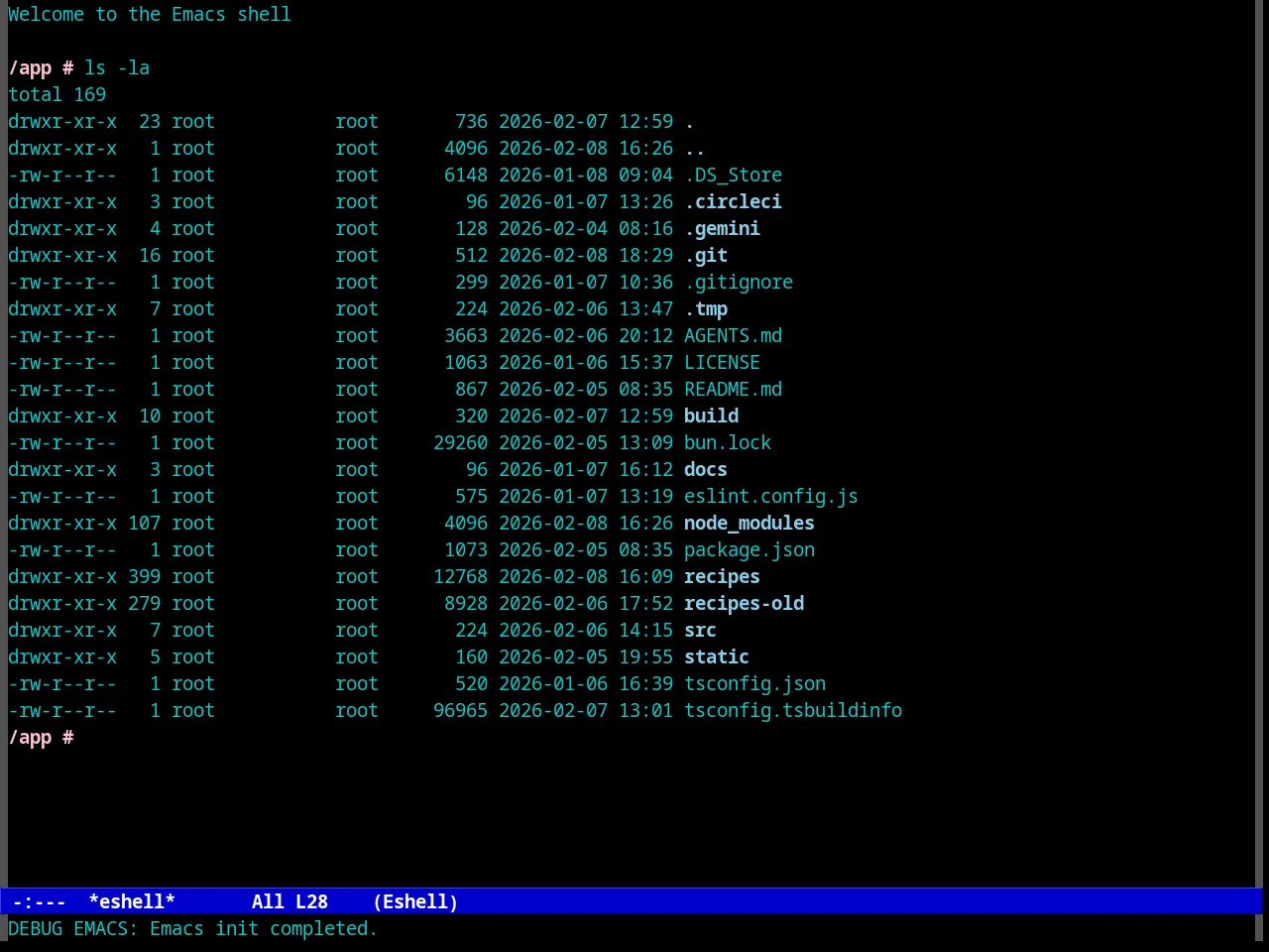 Renegade Theme in eshell