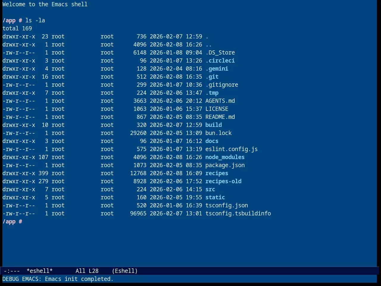Resolve Theme in eshell