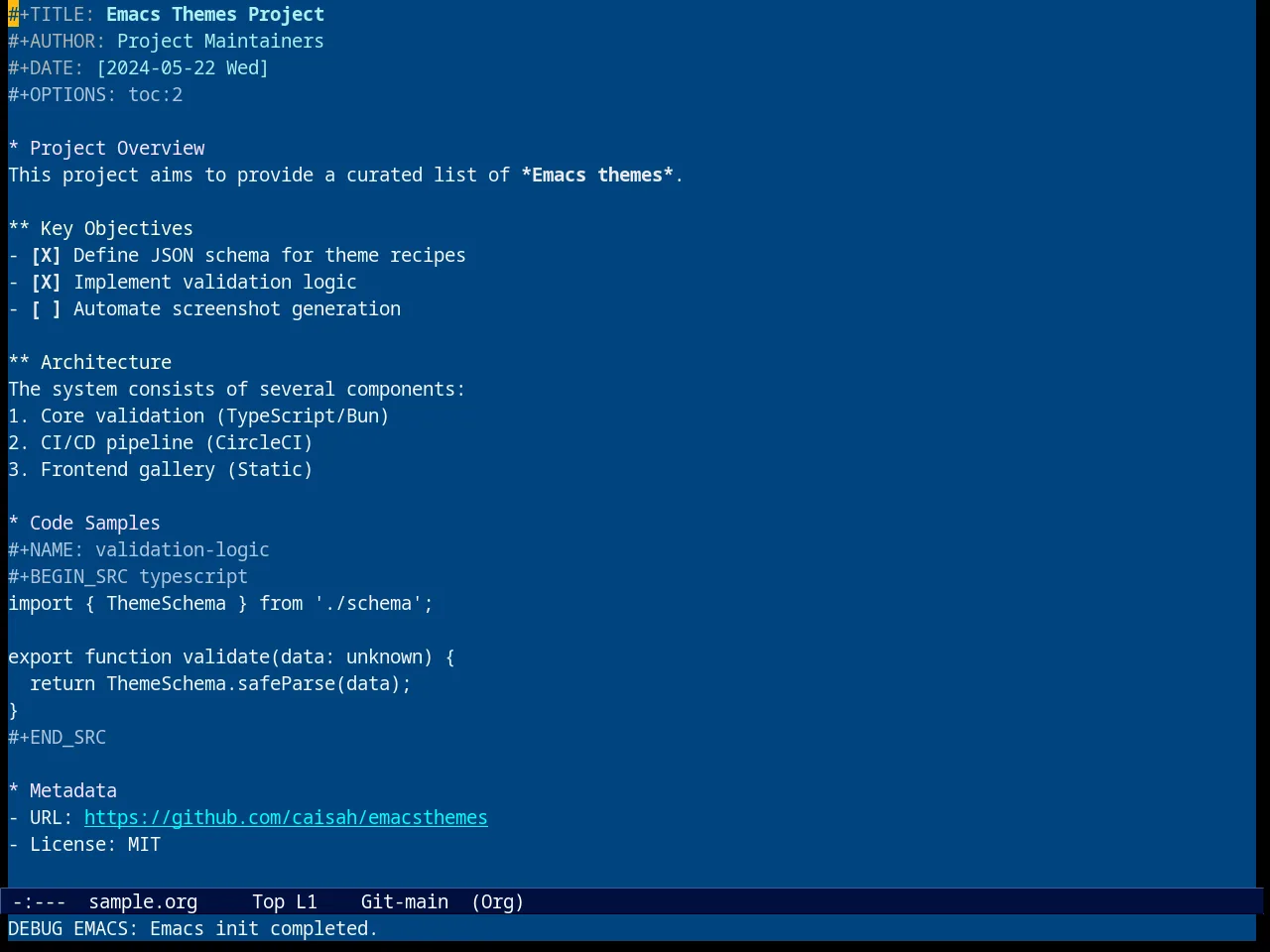 Resolve Theme in org-mode