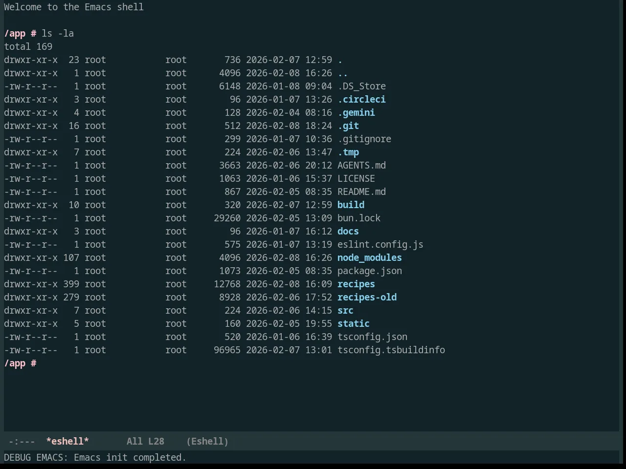 Reykjavik Theme in eshell
