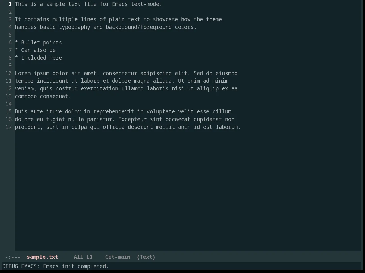 Reykjavik Theme in text-mode