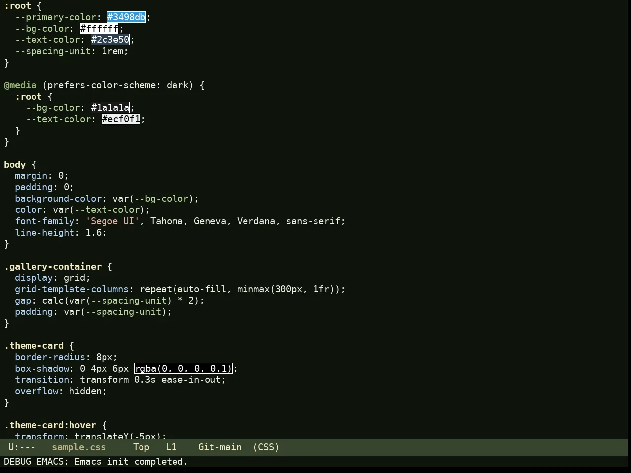 Rg Themes Bosque Theme in css-mode