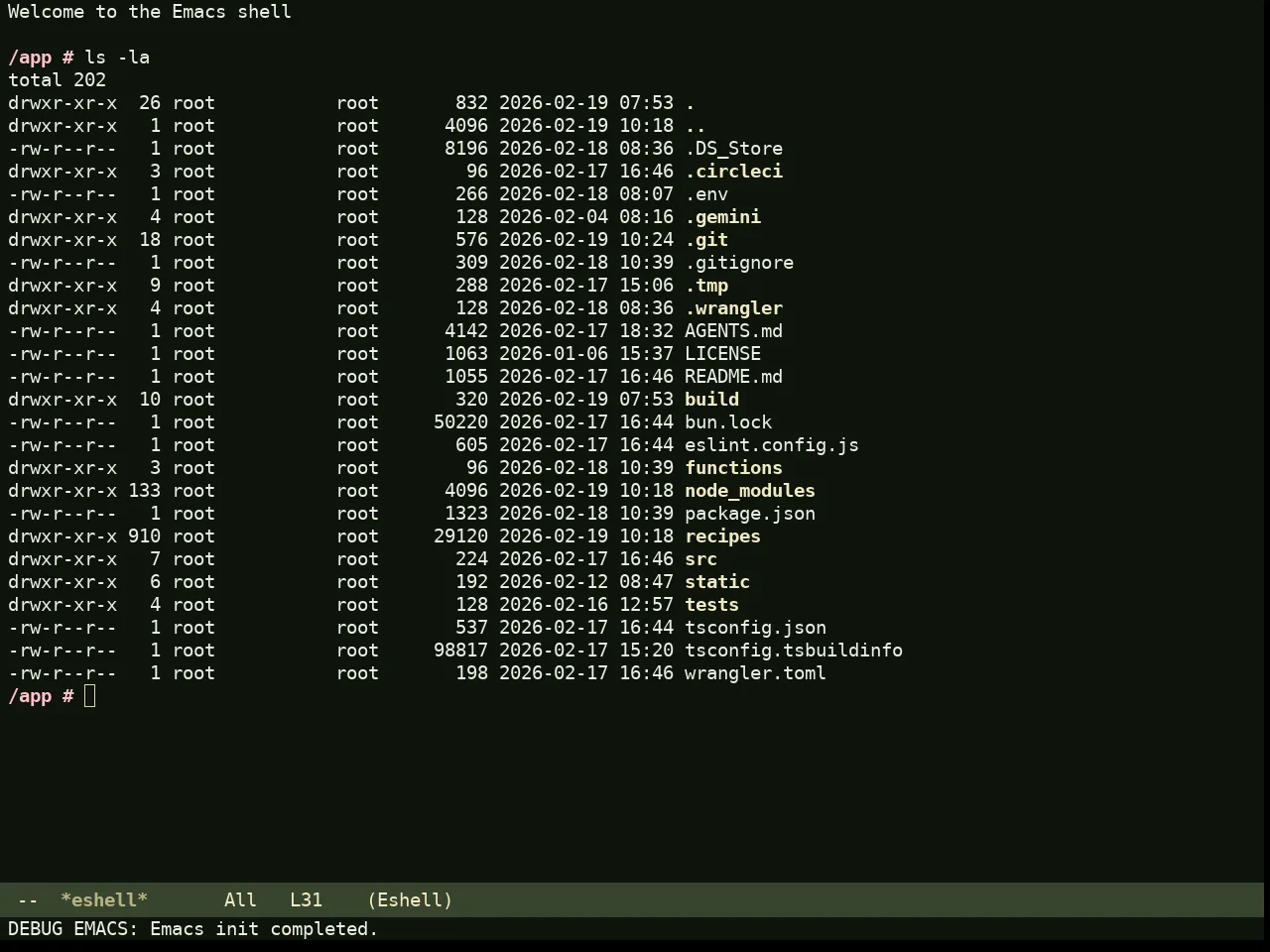 Rg Themes Bosque Theme in eshell