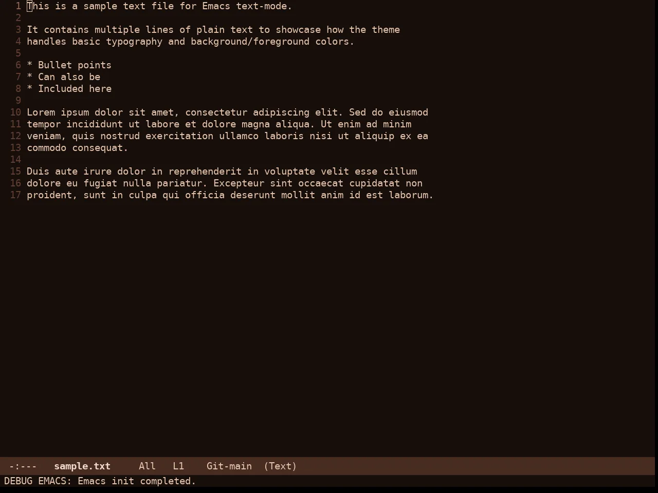 Rg Themes Cappuccino Noir Theme in text-mode