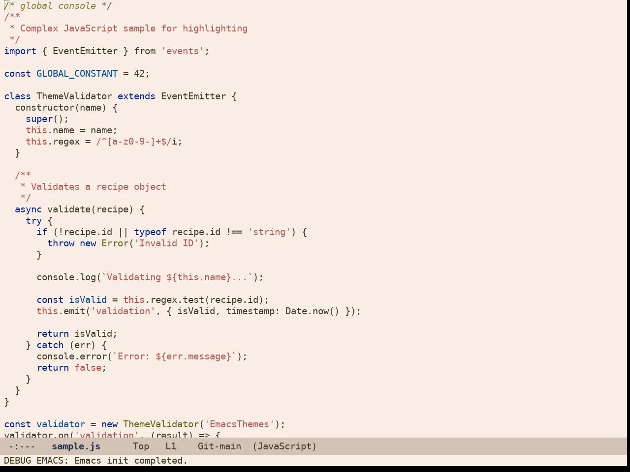 Rg Themes Ellas Theme in javascript-mode