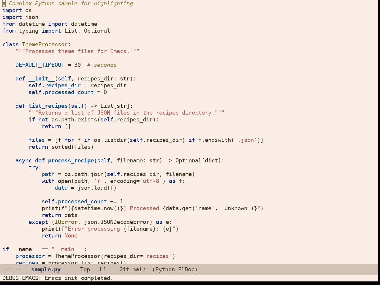 Rg Themes Ellas Theme in python-mode