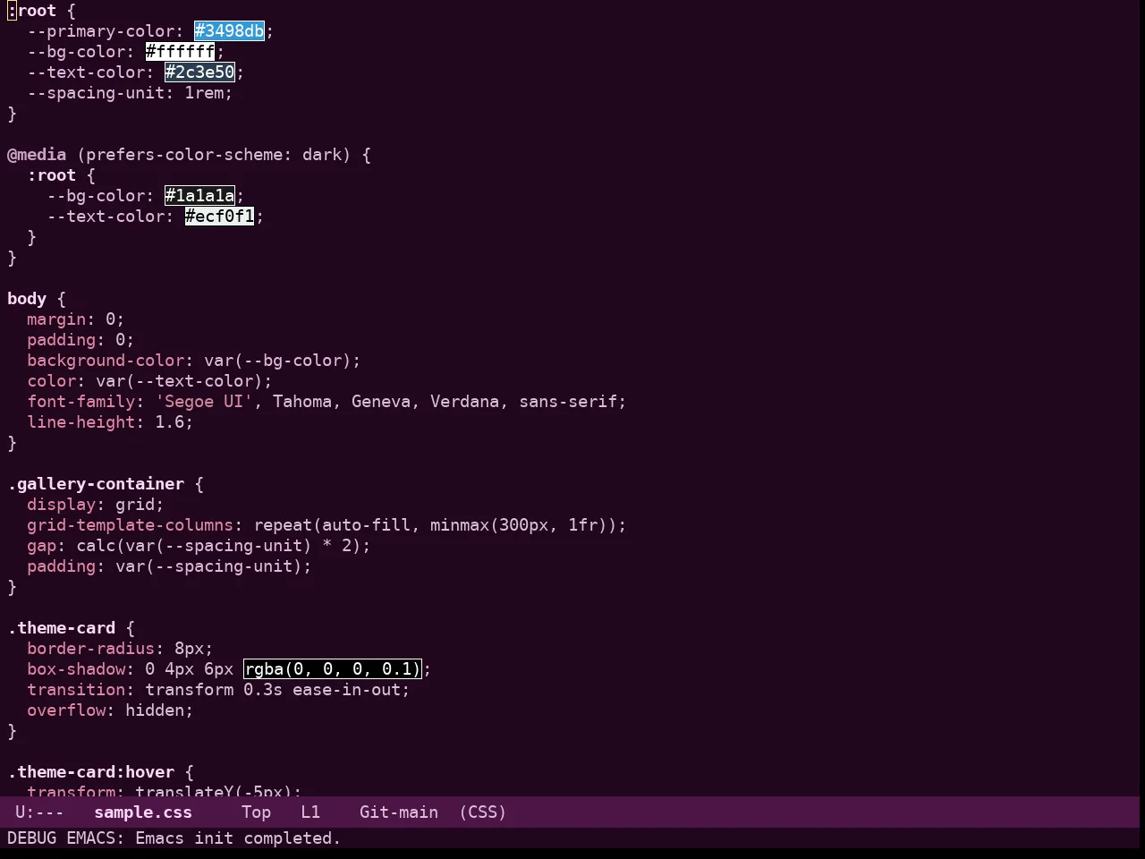 Rg Themes Purpurina Theme in css-mode