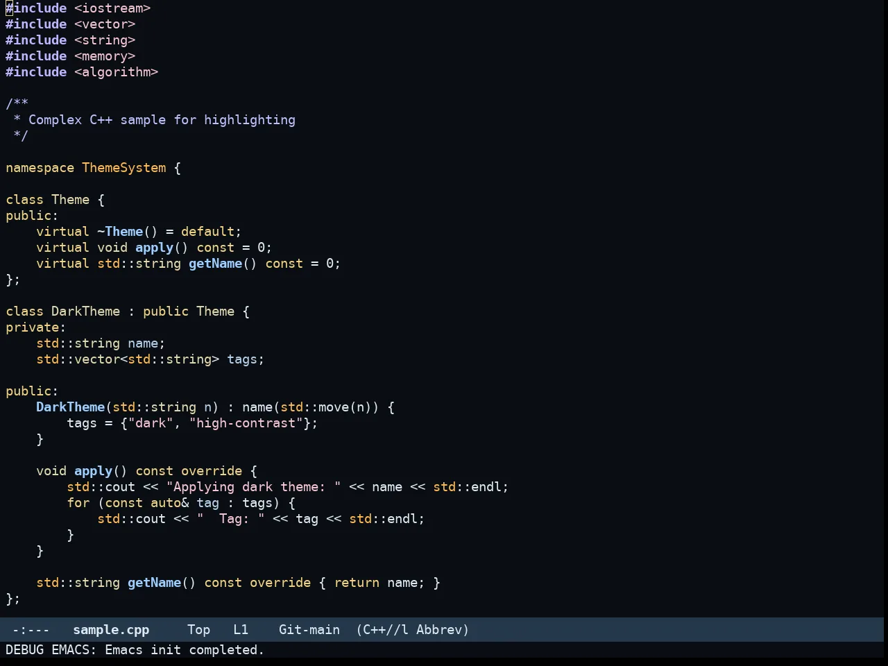Rg Themes Somnus Theme in c++-mode