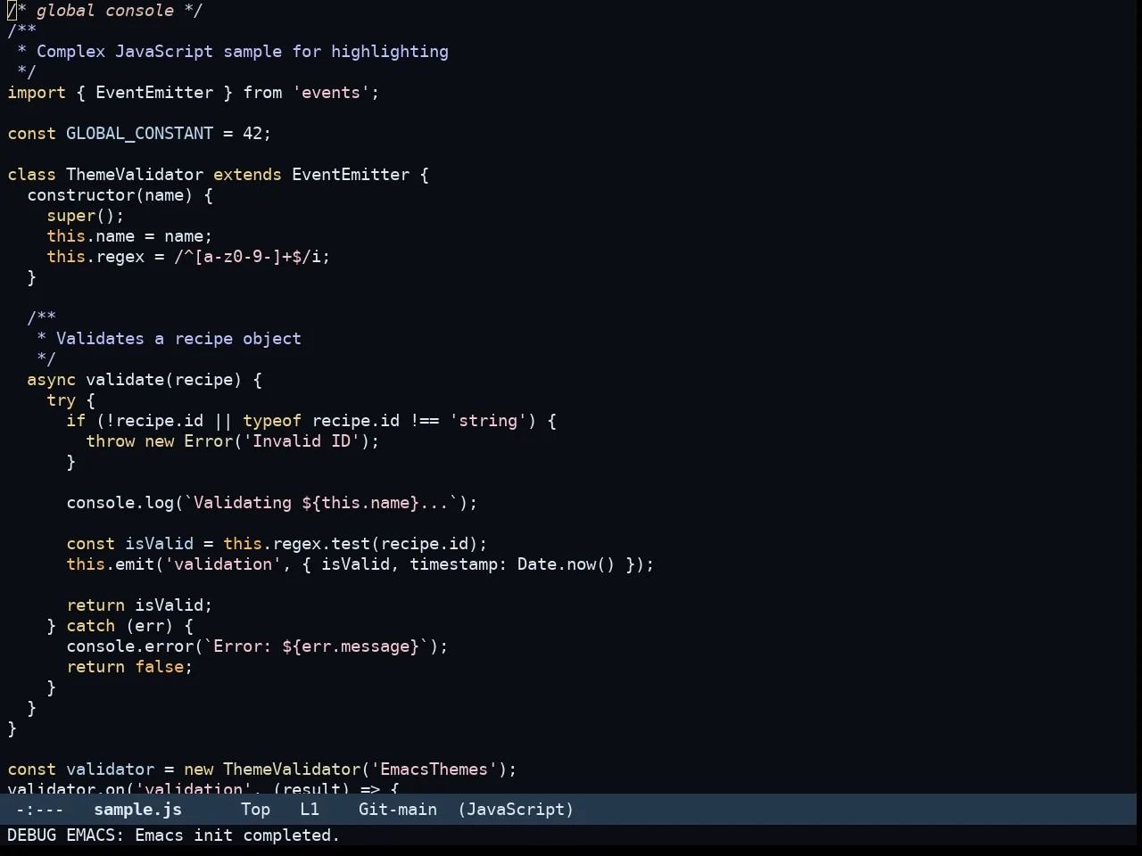 Rg Themes Somnus Theme in javascript-mode