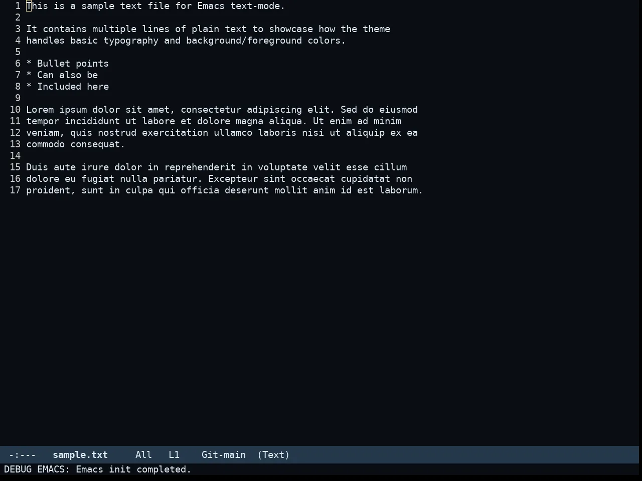 Rg Themes Somnus Theme in text-mode