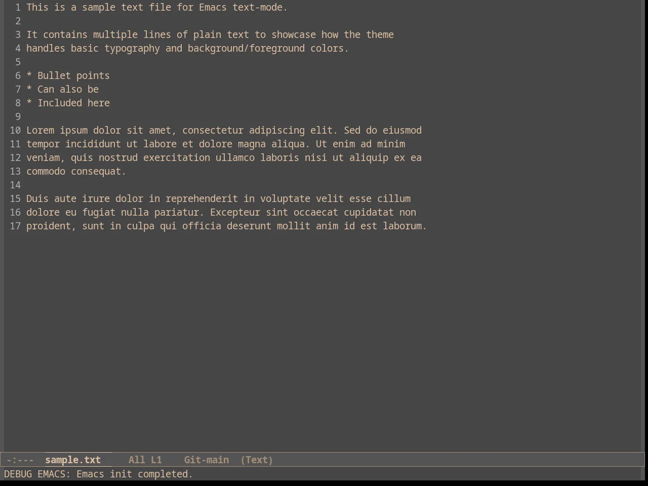Rimero Theme in text-mode