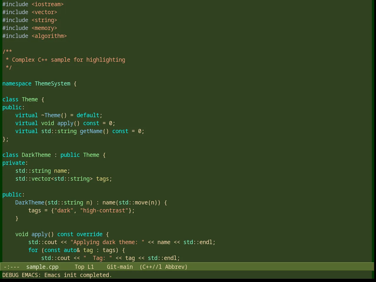 Robin Hood Theme in c++-mode