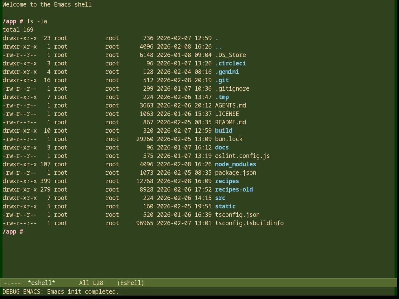 Robin Hood Theme in eshell