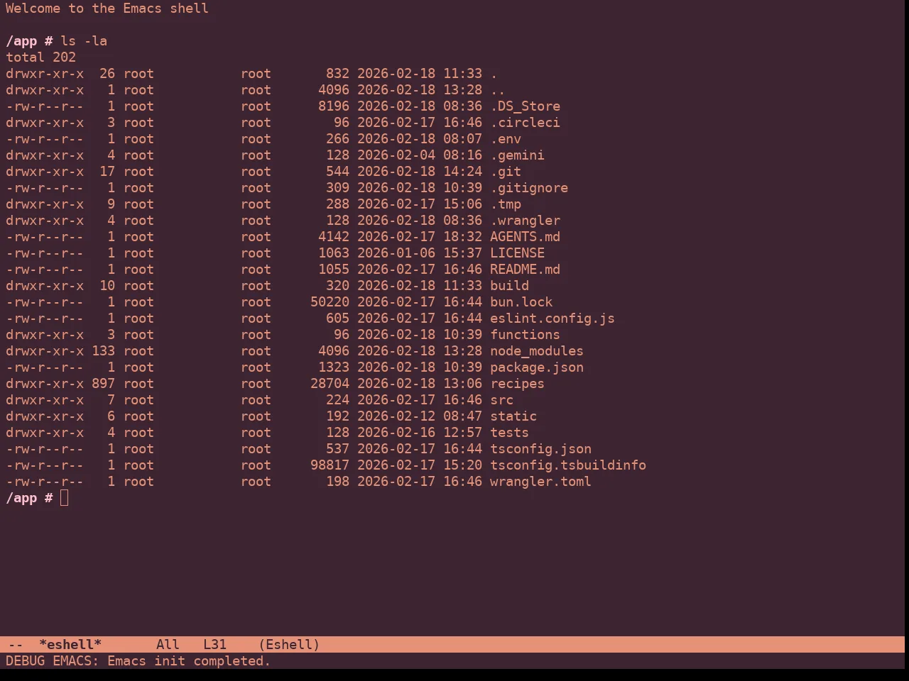 Roseline Theme in eshell