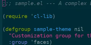 Preview of Sanityinc Solarized Dark theme
