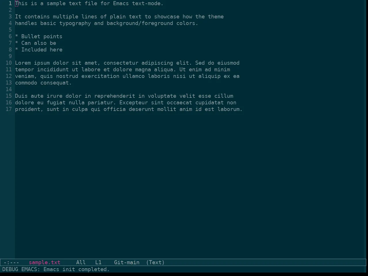 Sanityinc Solarized Dark in text-mode