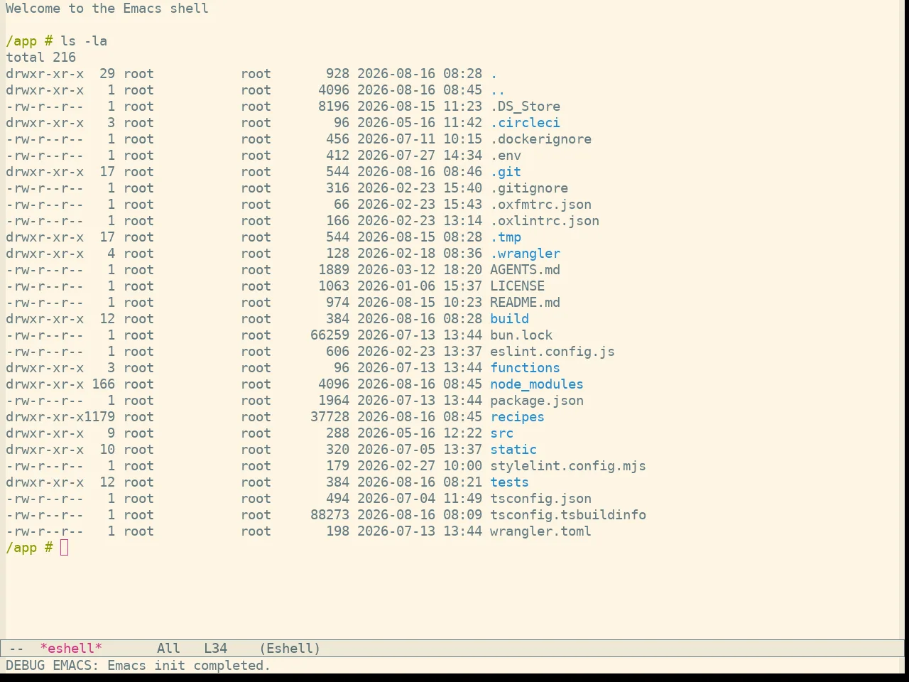 Sanityinc Solarized Light in eshell