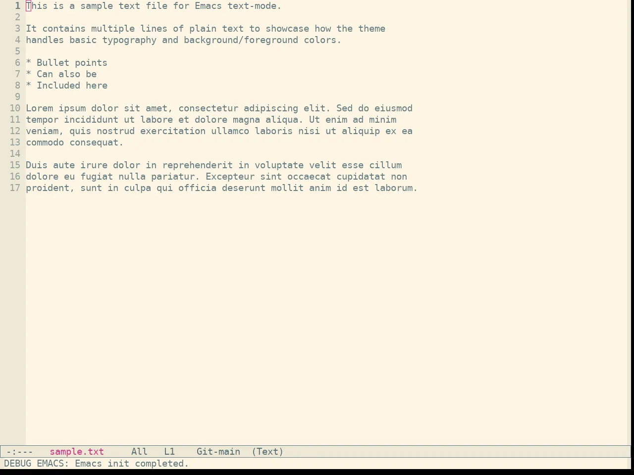 Sanityinc Solarized Light in text-mode