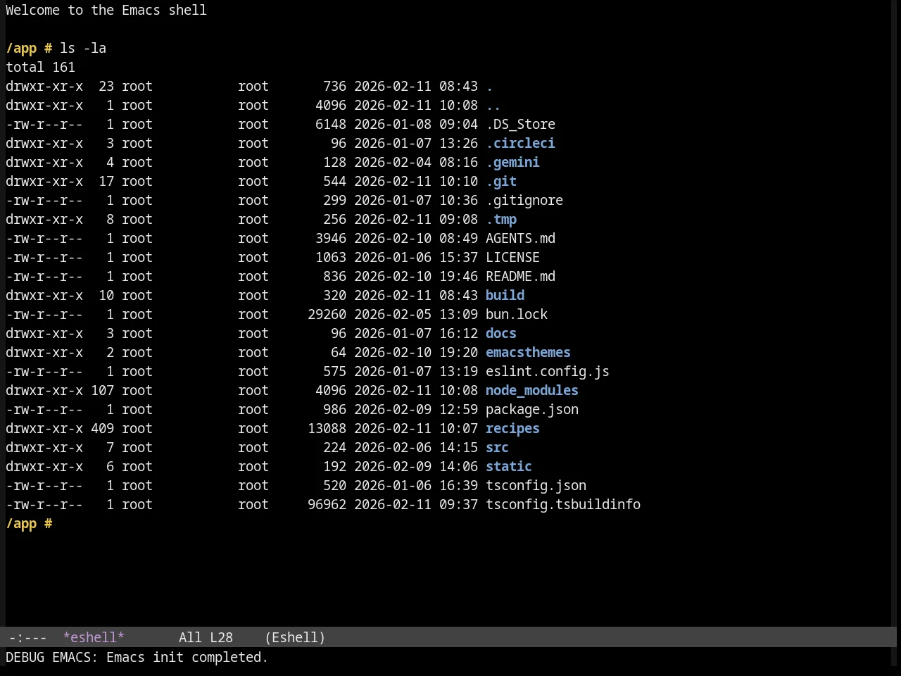 Sanityinc Tomorrow Bright in eshell