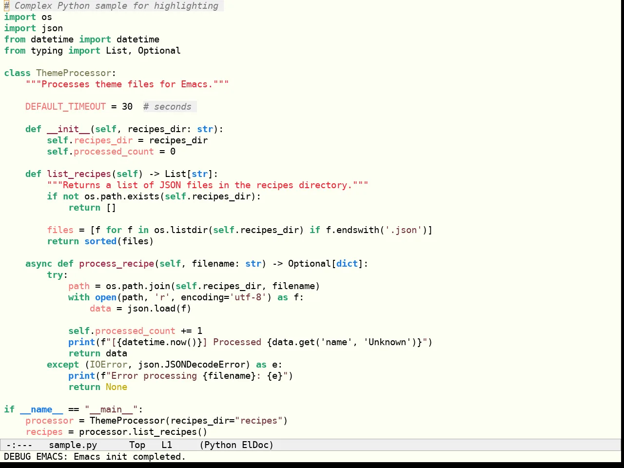 Sculpture Themes Light Theme in python-mode