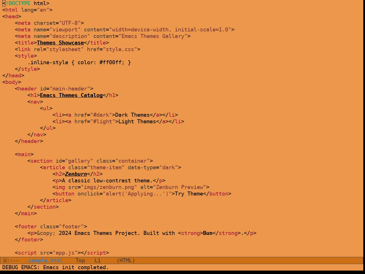 Sculpture Themes Pastel Theme in html-mode