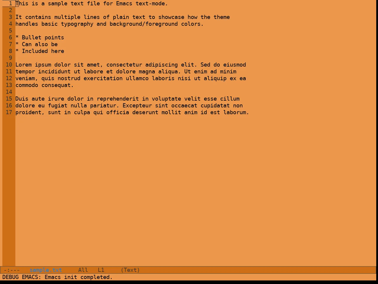 Sculpture Themes Pastel Theme in text-mode