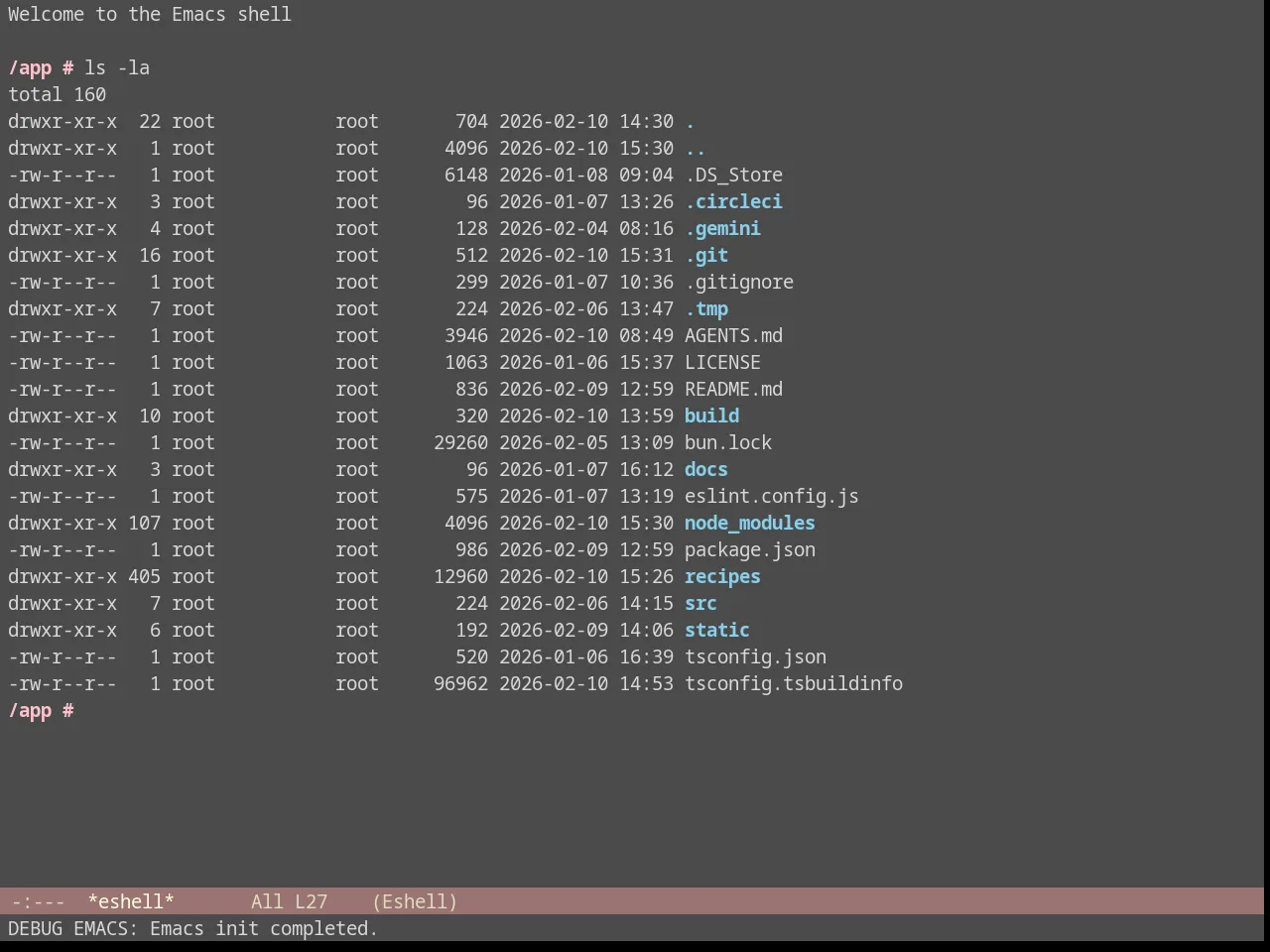Seoul256 Theme in eshell
