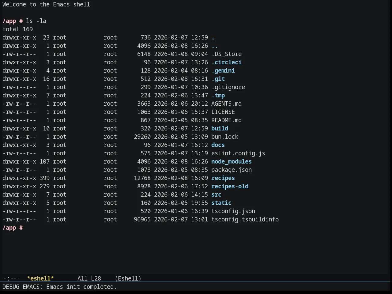 Seti Theme in eshell