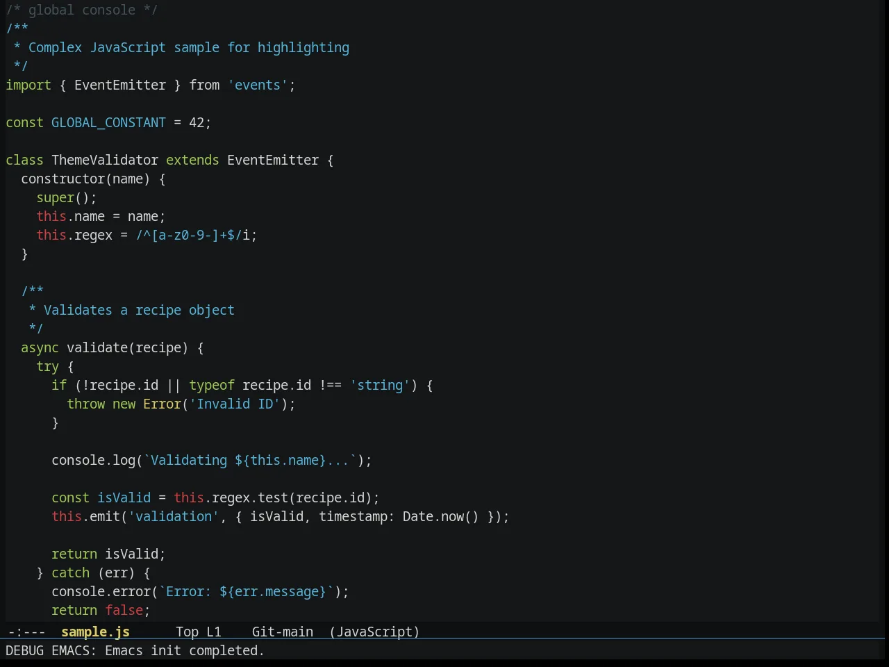 Seti Theme in javascript-mode