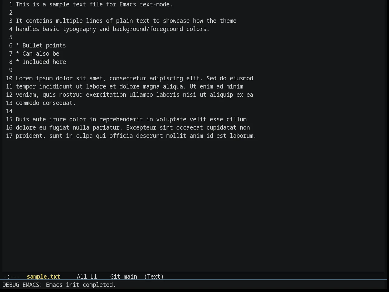 Seti Theme in text-mode