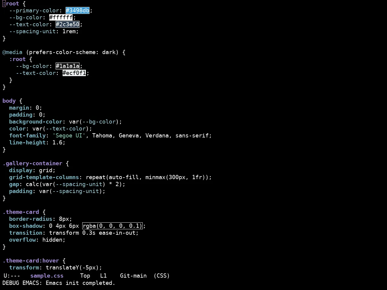 Ewal Sexy Astromouse Theme in css-mode