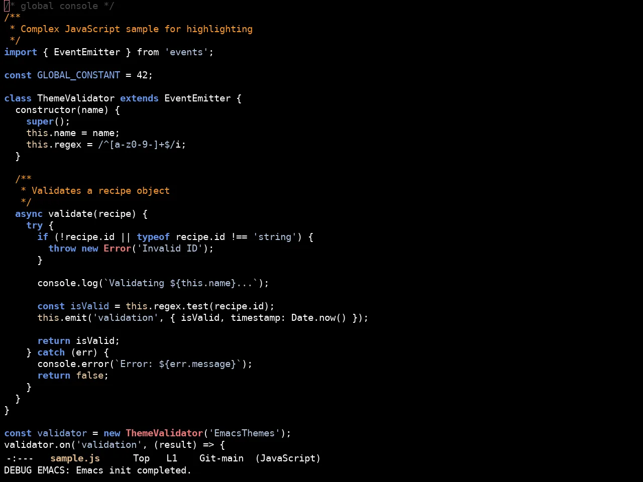 Ewal Sexy Belge Theme in javascript-mode