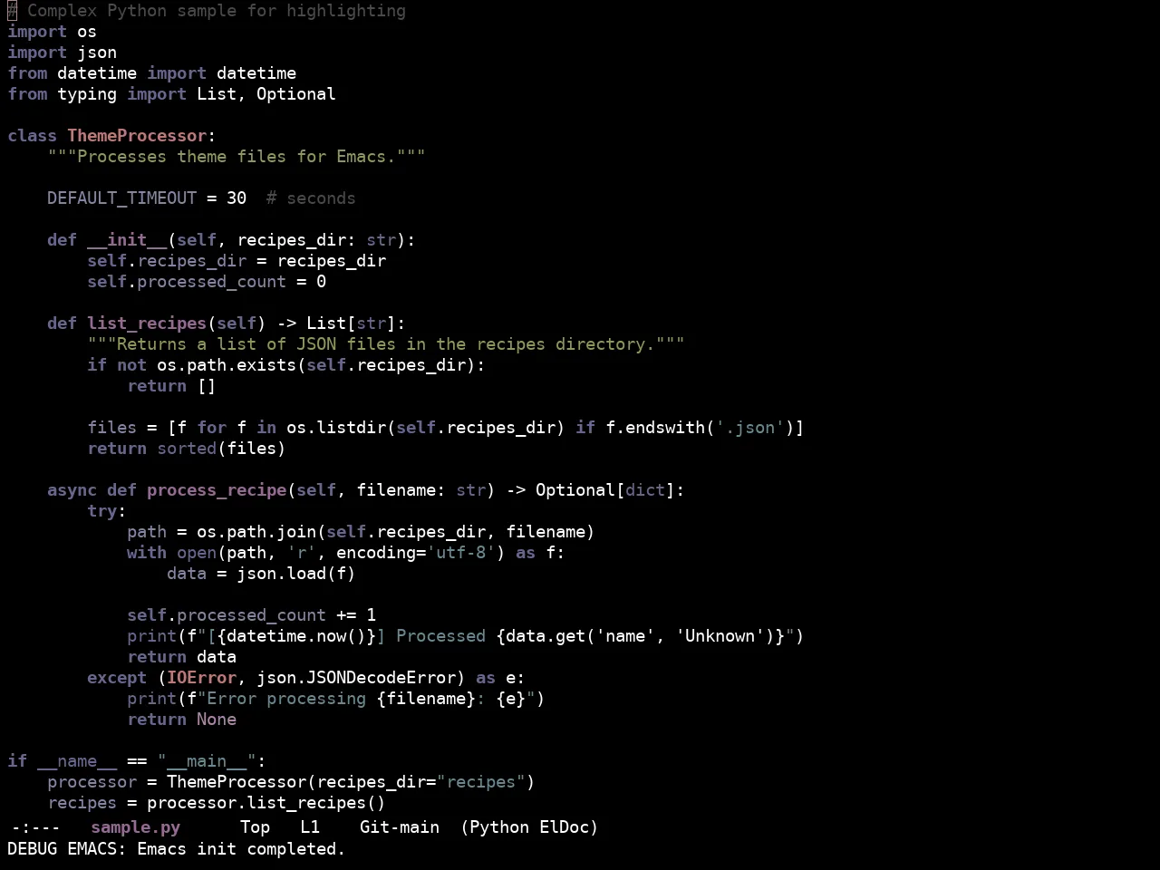 Ewal Sexy Bitmute Theme in python-mode