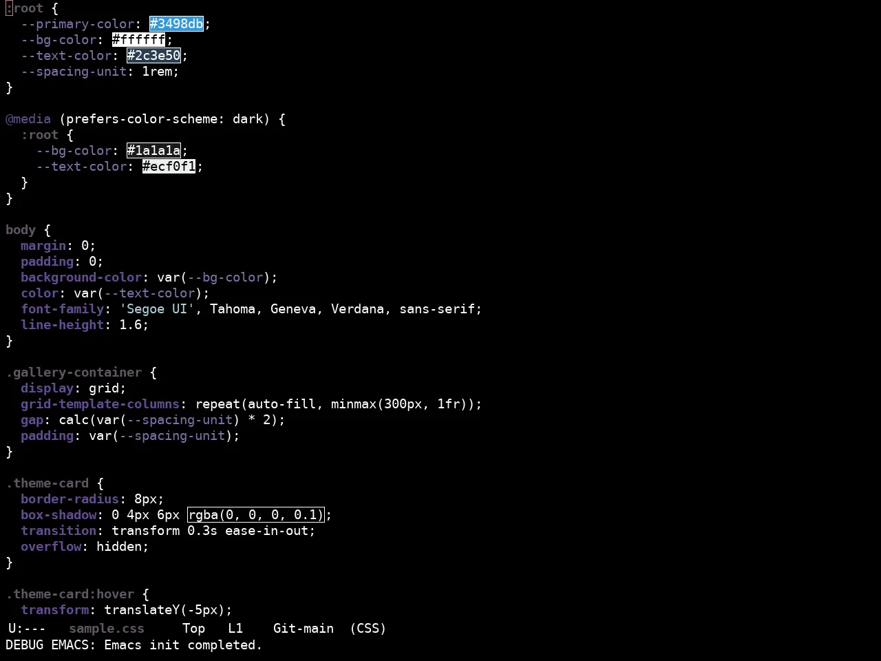 Ewal Sexy Cloud Theme in css-mode