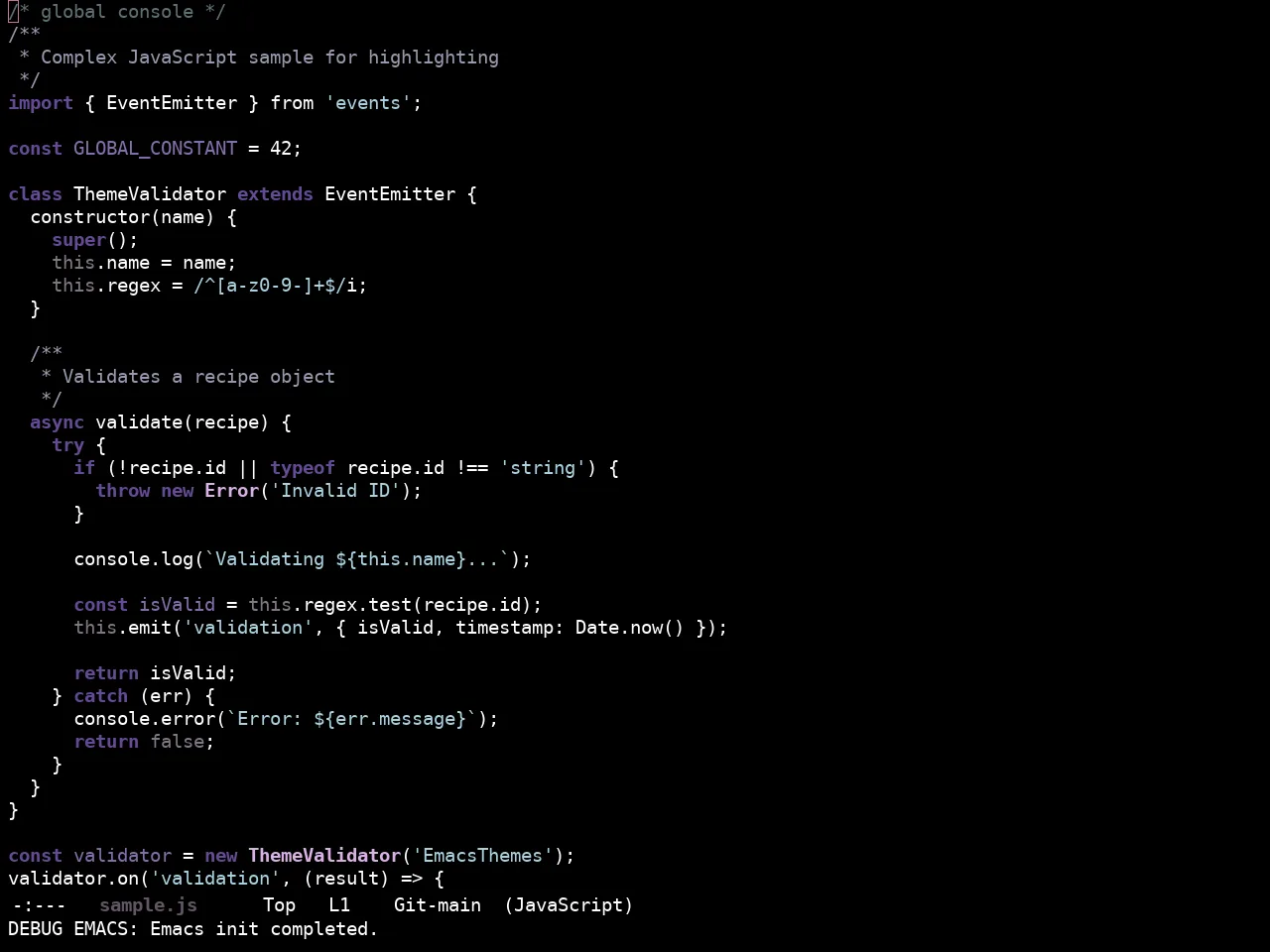 Ewal Sexy Cloud Theme in javascript-mode