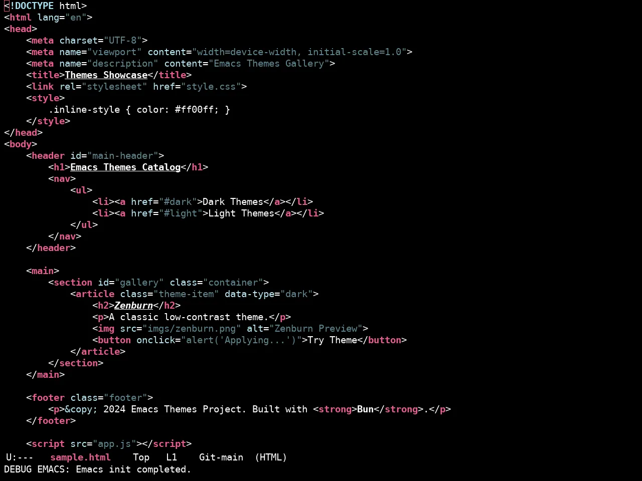Ewal Sexy Colorfulcolors Theme in html-mode