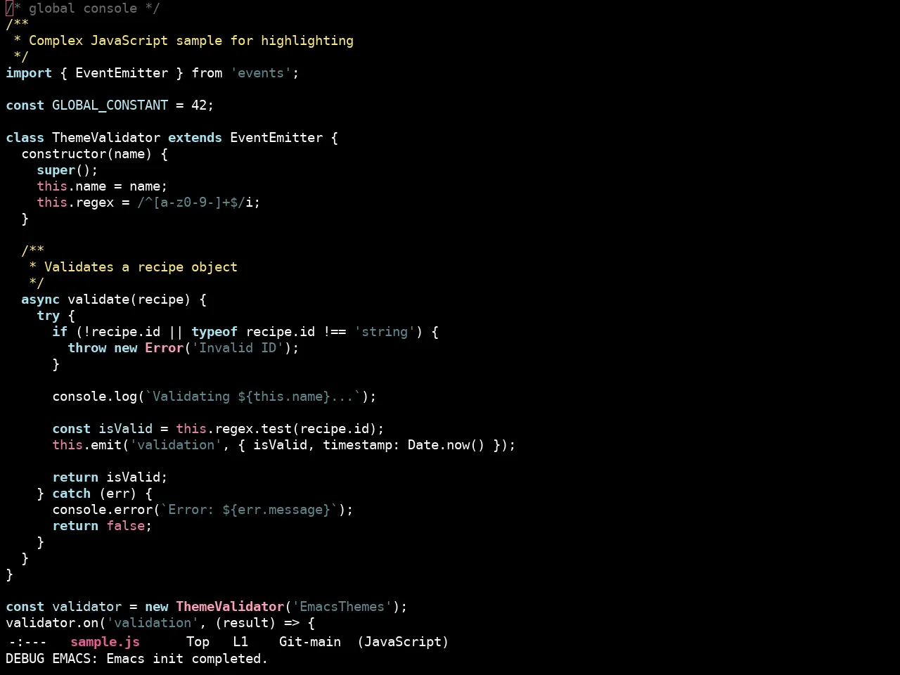 Ewal Sexy Colorfulcolors Theme in javascript-mode