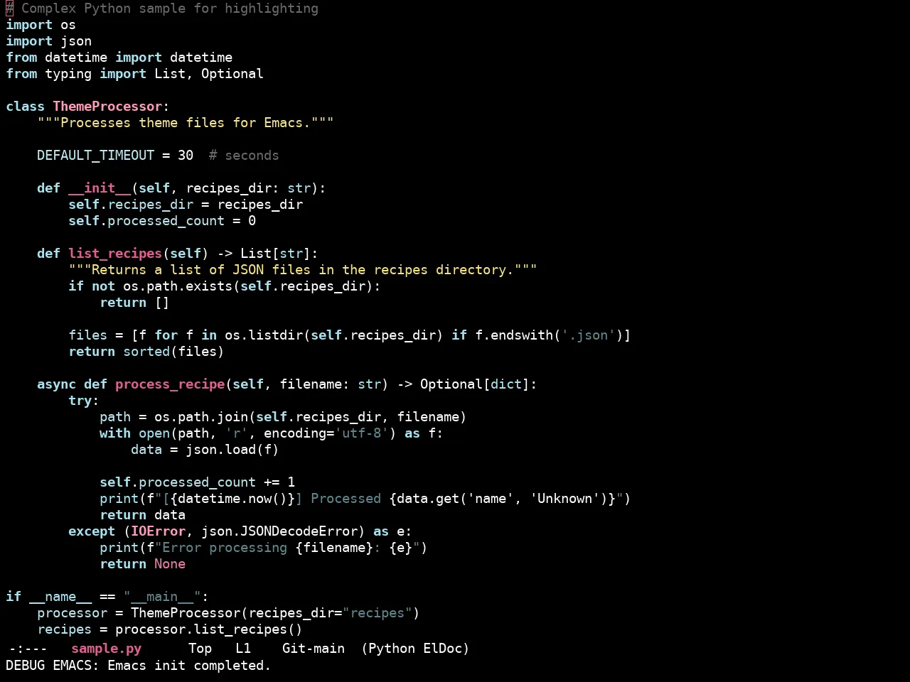 Ewal Sexy Colorfulcolors Theme in python-mode