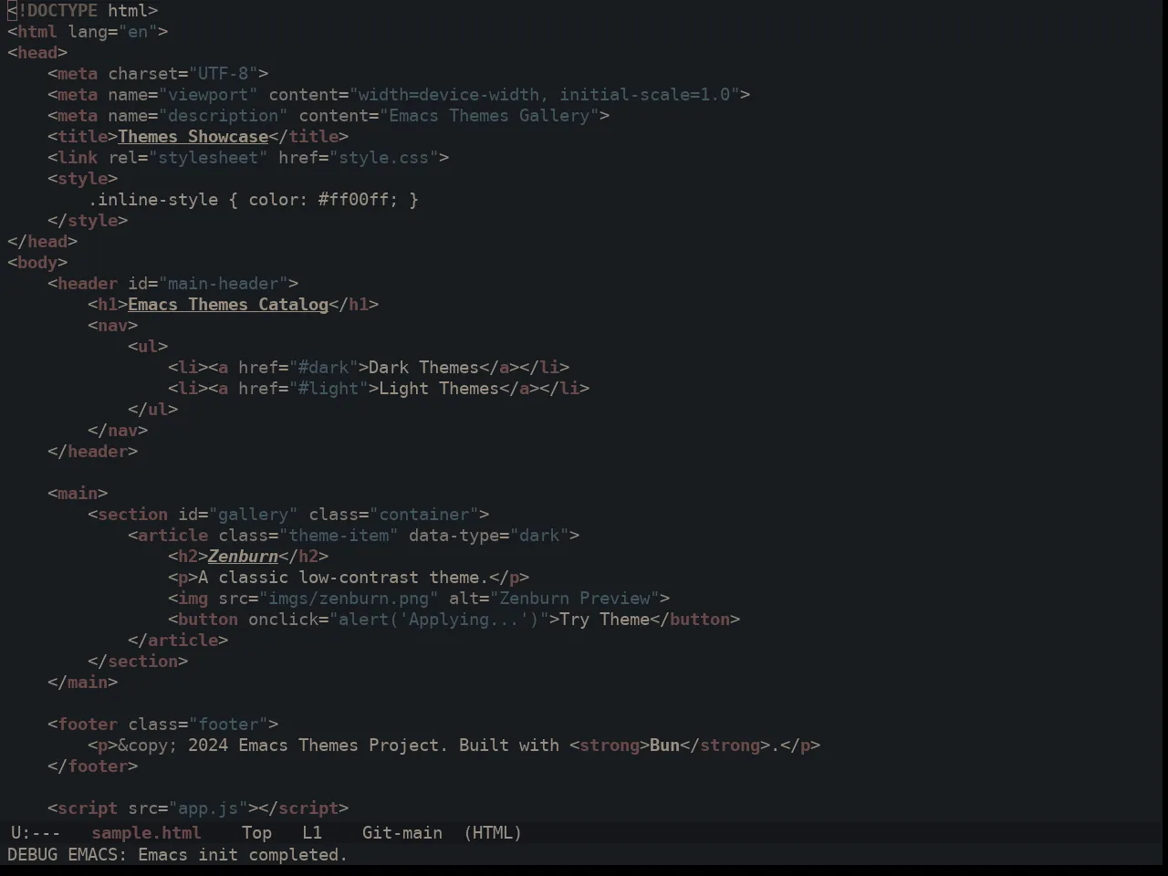 Ewal Sexy Dawn Theme in html-mode