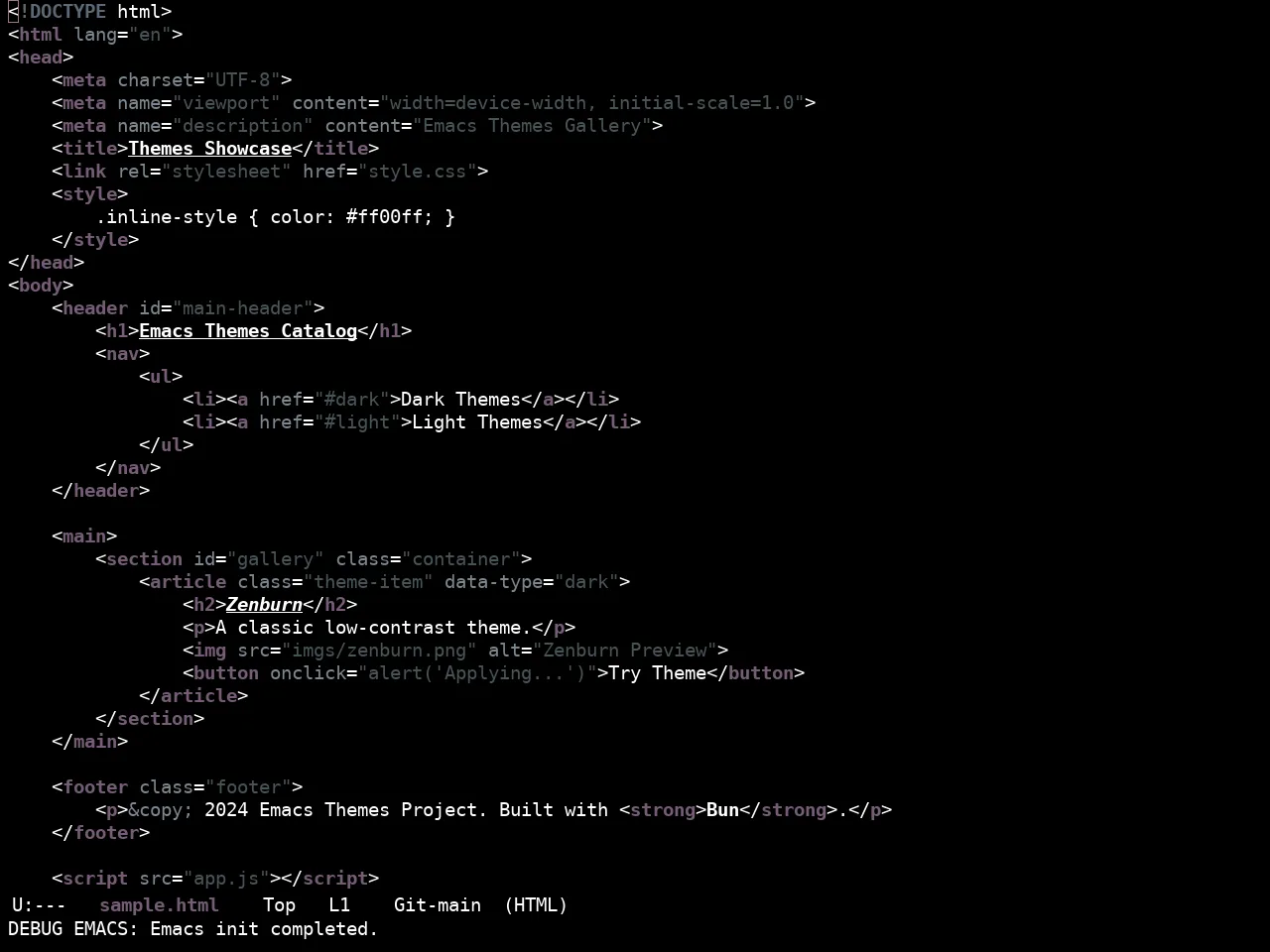 Ewal Sexy Deafened Theme in html-mode