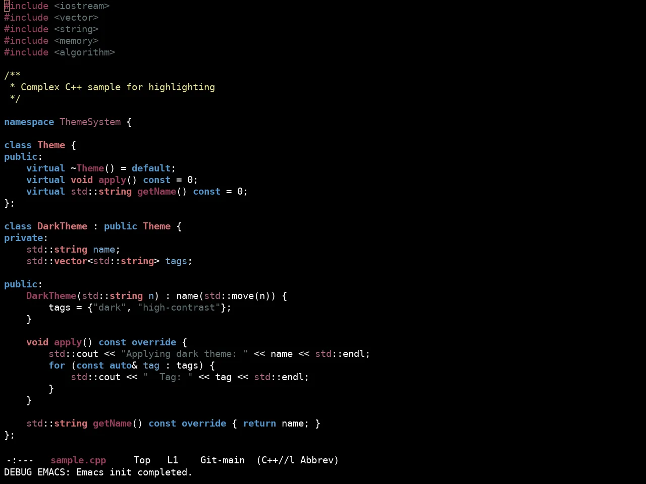 Ewal Sexy Derp Theme in c++-mode
