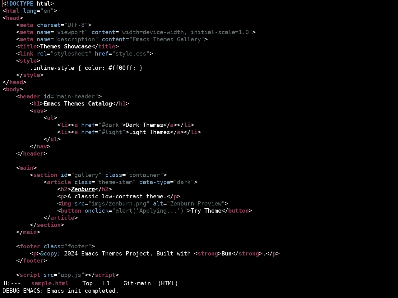 Ewal Sexy Derp Theme in html-mode