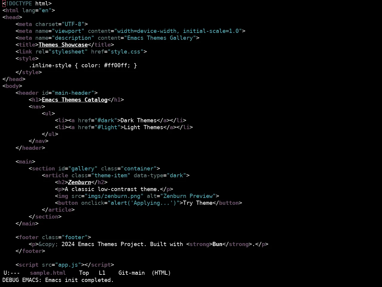 Ewal Sexy Digerati Theme in html-mode