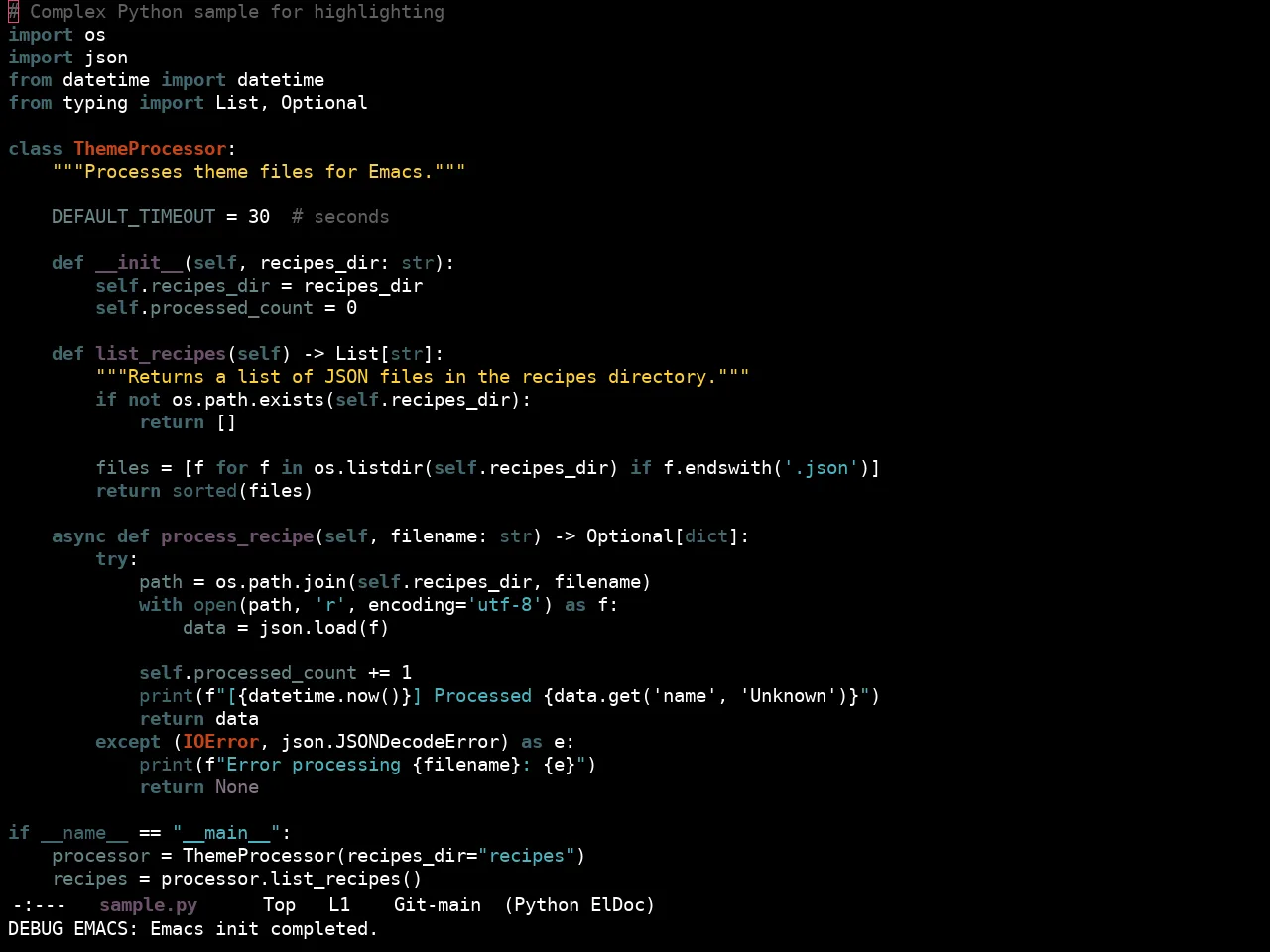 Ewal Sexy Digerati Theme in python-mode