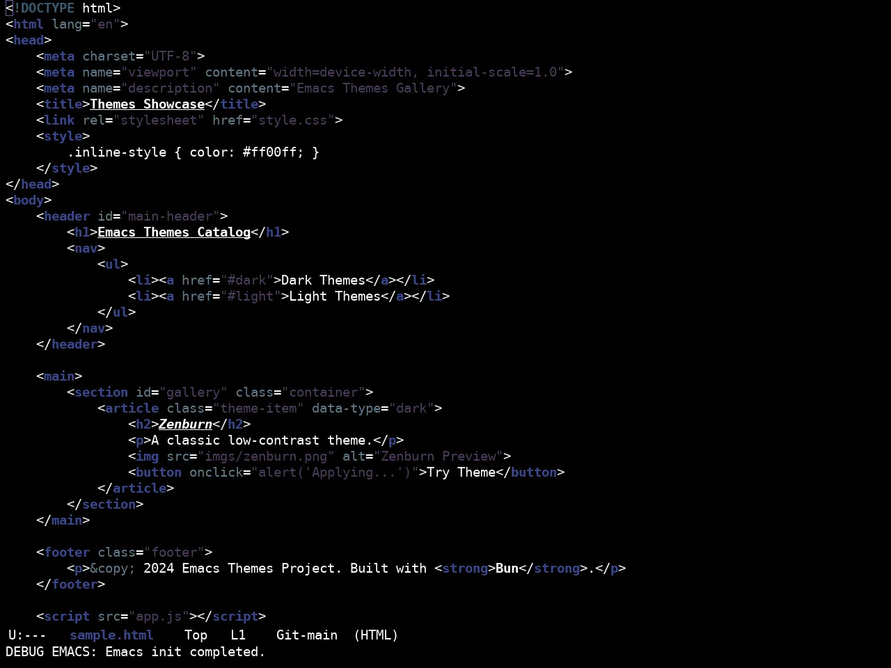 Ewal Sexy Doomicideocean Theme in html-mode