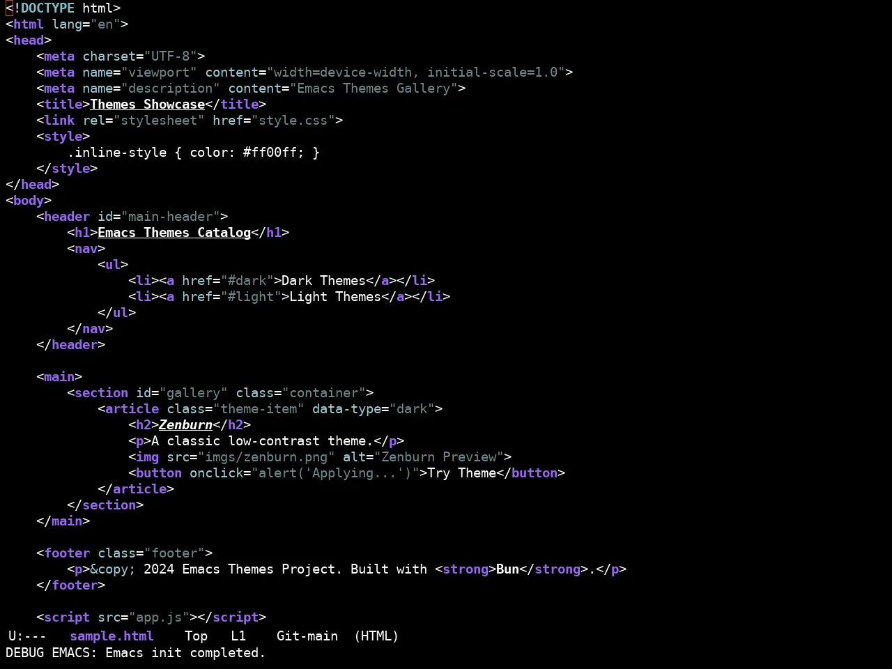 Ewal Sexy Dotshare Theme in html-mode