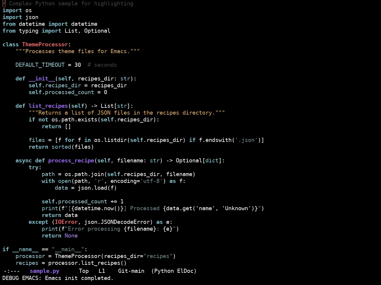 Ewal Sexy Dotshare Theme in python-mode