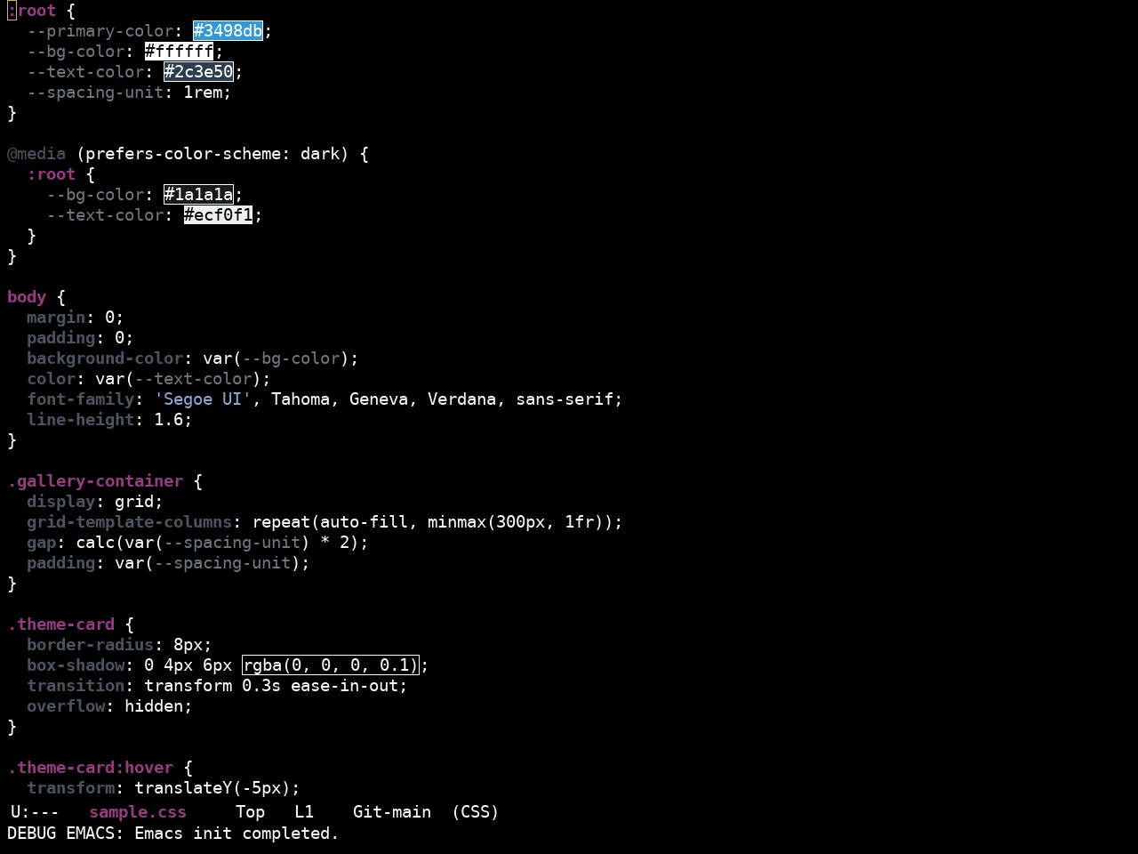 Ewal Sexy Dwmrob Theme in css-mode