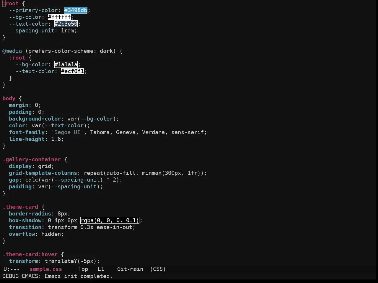 Ewal Sexy Eqie6 Theme in css-mode